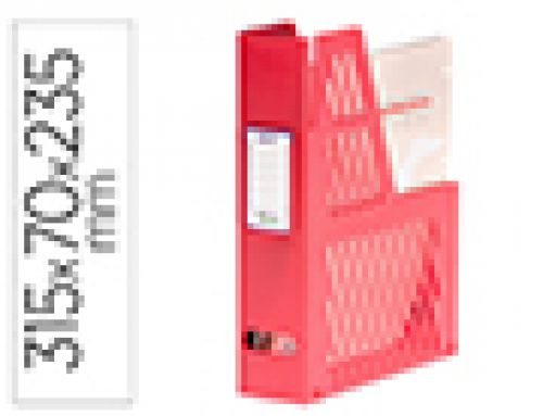 Porta revistas archivo 2000 de plastico com identificacao, vermelho , Archivo 2000 , 21328 , 8429368277077